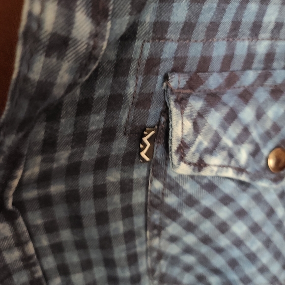 NWT NOIZE AMSTRDM Indigo Check Shirt - Picture 3 of 8